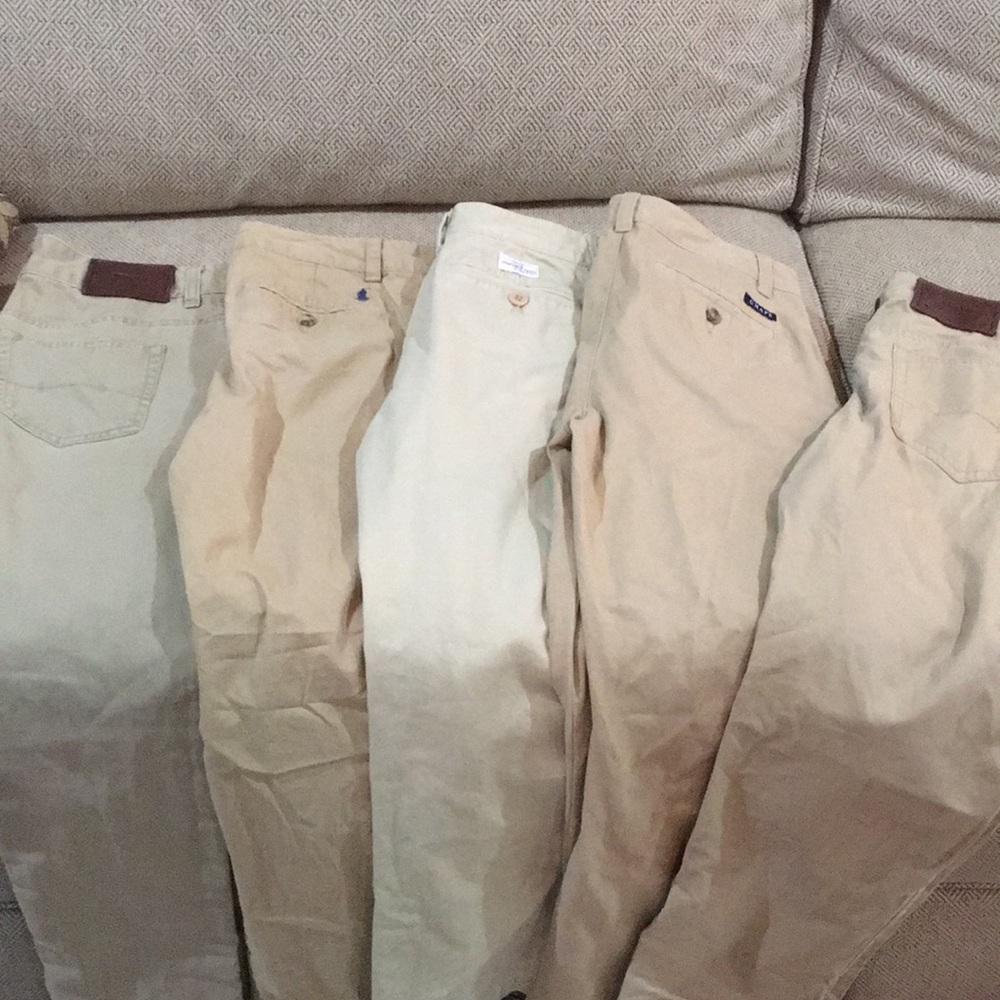 5 pairs Boys khaki pants (selling together)